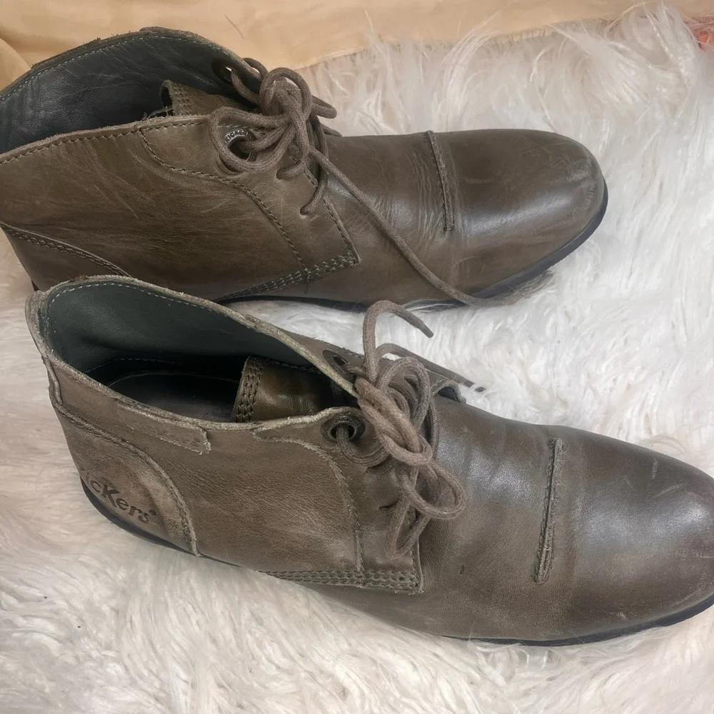 Kickers Men's Brown Leather Chukka Boots